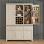 Cheshire Dove Grey Painted Triple Kitchen Larder Pantry Cupboard