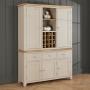 Cheshire Dove Grey Painted Triple Kitchen Larder Pantry Cupboard