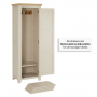 Cheshire Dove Grey Single Hallway Coat & Shoe Cupboard