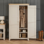 Cheshire Dove Grey Double Hallway Coat & Shoe Cupboard