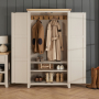 Cheshire Dove Grey Double Hallway Coat & Shoe Cupboard