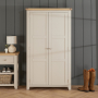 Cheshire Dove Grey Double Hallway Coat & Shoe Cupboard
