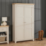 Cheshire Dove Grey Double Hallway Coat & Shoe Cupboard