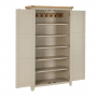 Cheshire Dove Grey Double Shaker Kitchen Pantry Storage Cupboard
