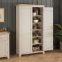 Cheshire Dove Grey Double Shaker Kitchen Pantry Storage Cupboard