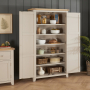 Cheshire Dove Grey Double Shaker Kitchen Pantry Storage Cupboard