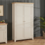 Cheshire Dove Grey Double Shaker Kitchen Pantry Storage Cupboard