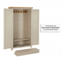 Cheshire Dove Grey Double Shaker Linen Storage Cupboard