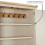 Cheshire Dove Grey Double Shaker Linen Storage Cupboard