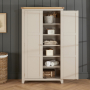 Cheshire Dove Grey Double Shaker Linen Storage Cupboard
