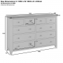 Cheshire Oak Extra Large Jumbo 10 Drawer Chest