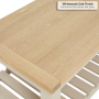 Cheshire Dove Grey Painted Coffee Table with Slatted Shelf