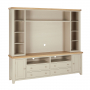 Cheshire Dove Grey Painted XXL Widescreen TV Media Storage Grand Wall Unit