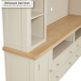 Cheshire Dove Grey Painted XXL Widescreen TV Media Storage Grand Wall Unit