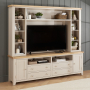 Cheshire Dove Grey Painted XXL Widescreen TV Media Storage Grand Wall Unit