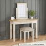 Cheshire Dove Grey Painted Dressing Table Desk with 2 Drawers