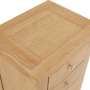 Cheshire Weathered Limed Oak 3 Drawer Bedside Table