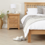 Cheshire Weathered Limed Oak 3 Drawer Bedside Table