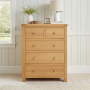 Marbury Oak 2 over 3 Drawer Chest