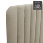 Savoy Fluted 5ft King Size Storage Ottoman Bed - Natural Linen Fabric