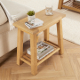 Marbury Classic Oak Trestle Sofa Side Lamp Table