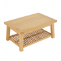 Marbury Classic Oak Trestle Coffee Table with Slatted Shelf
