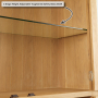 Marbury Classic Oak Glazed Display Cabinet