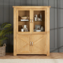Marbury Classic Oak Glazed Display Cabinet