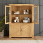 Marbury Classic Oak Glazed Display Cabinet