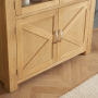 Marbury Classic Oak Glazed Display Cabinet