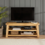 Marbury Classic Oak Small TV Unit Stand – up to 60” TV Size