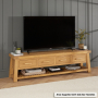 Marbury Classic Oak Extra Large TV Unit Stand – up to 80” Widescreen TV Size