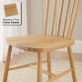 Marbury Classic Oak Spindle Back Dining Chair