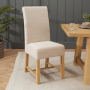 Marbury Classic Oak Natural Boucle Fabric Dining Chair
