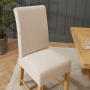 Marbury Classic Oak Natural Boucle Fabric Dining Chair