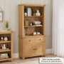 Marbury Oak Medium Sideboard with Bookcase Dresser Top