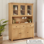 Marbury Oak Large Glazed Dresser Sideboard