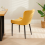 Paloma Honeycomb Dining Chair – Mustard Velvet