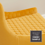 Paloma Honeycomb Dining Chair – Mustard Velvet