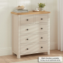 Marbury Putty Grey Painted 2 over 3 Drawer Chest