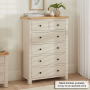 Marbury Putty Grey Painted 2 over 4 Drawer Chest of Drawers