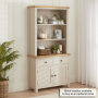 Marbury Putty Grey Painted Medium Sideboard with Bookcase Dresser Top