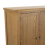 Cotswold Rustic Smoked Oak Triple Kitchen Larder Pantry Cupboard
