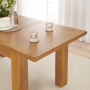 Rustic Oak Medium Extending Dining Table