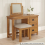 Rustic Oak Vanity Mirror