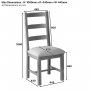 Rustic Oak Ladder Back Dining Chair
