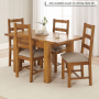 Rustic Oak Ladder Back Dining Chair