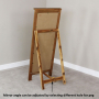 Rustic Oak Cheval Mirror