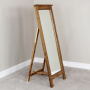 Rustic Oak Cheval Mirror