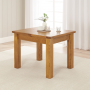 Rustic Oak Small Extending Dining Table + 4 Dining Chair Set